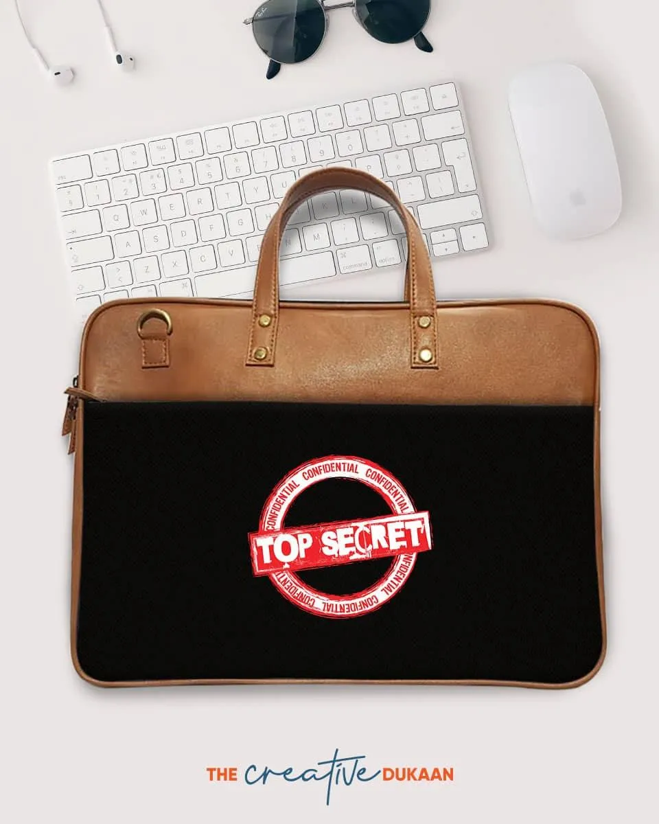 Top Secret Confidential - The Vegan Leather Laptop Bag