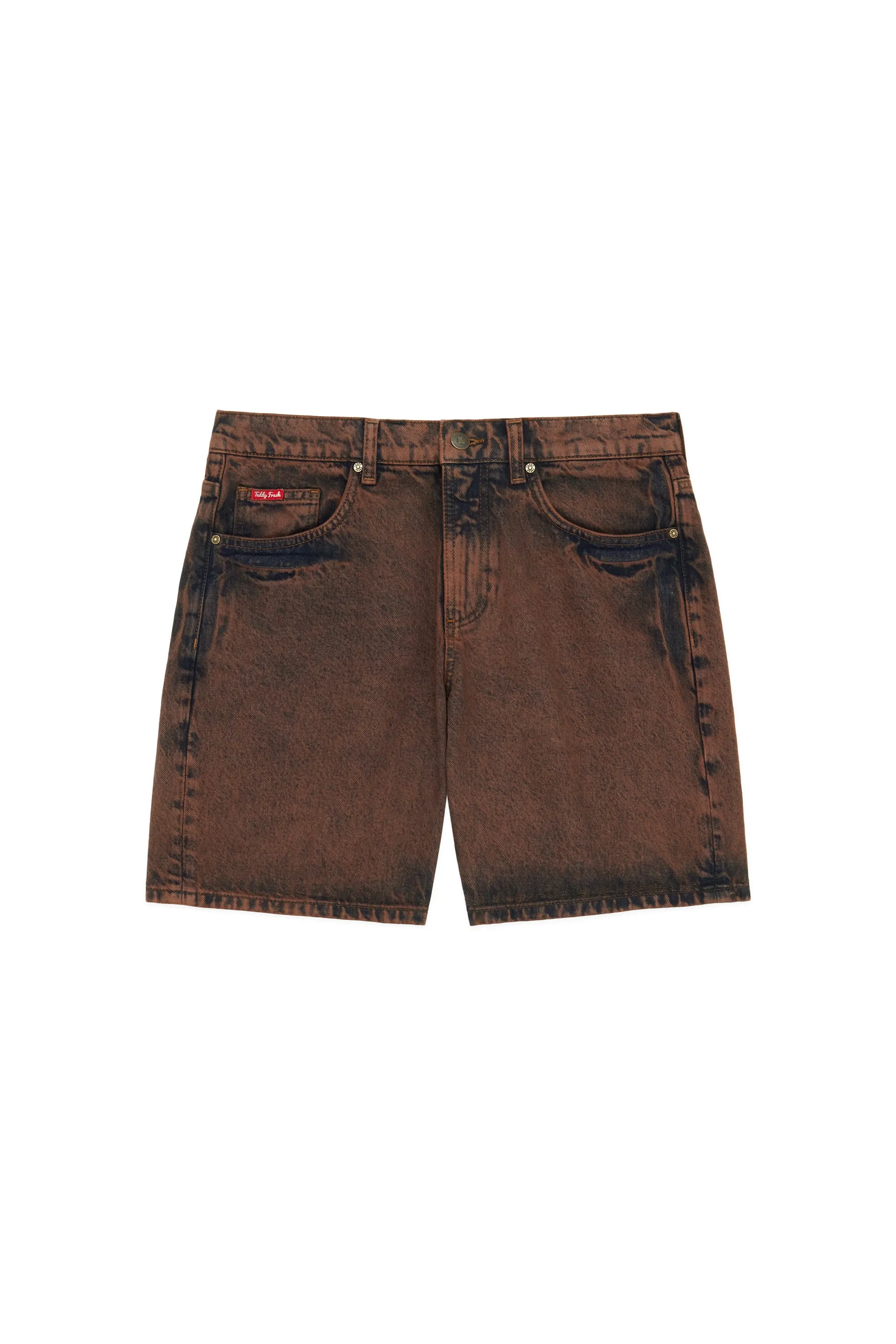 Washed Denim Dad Shorts