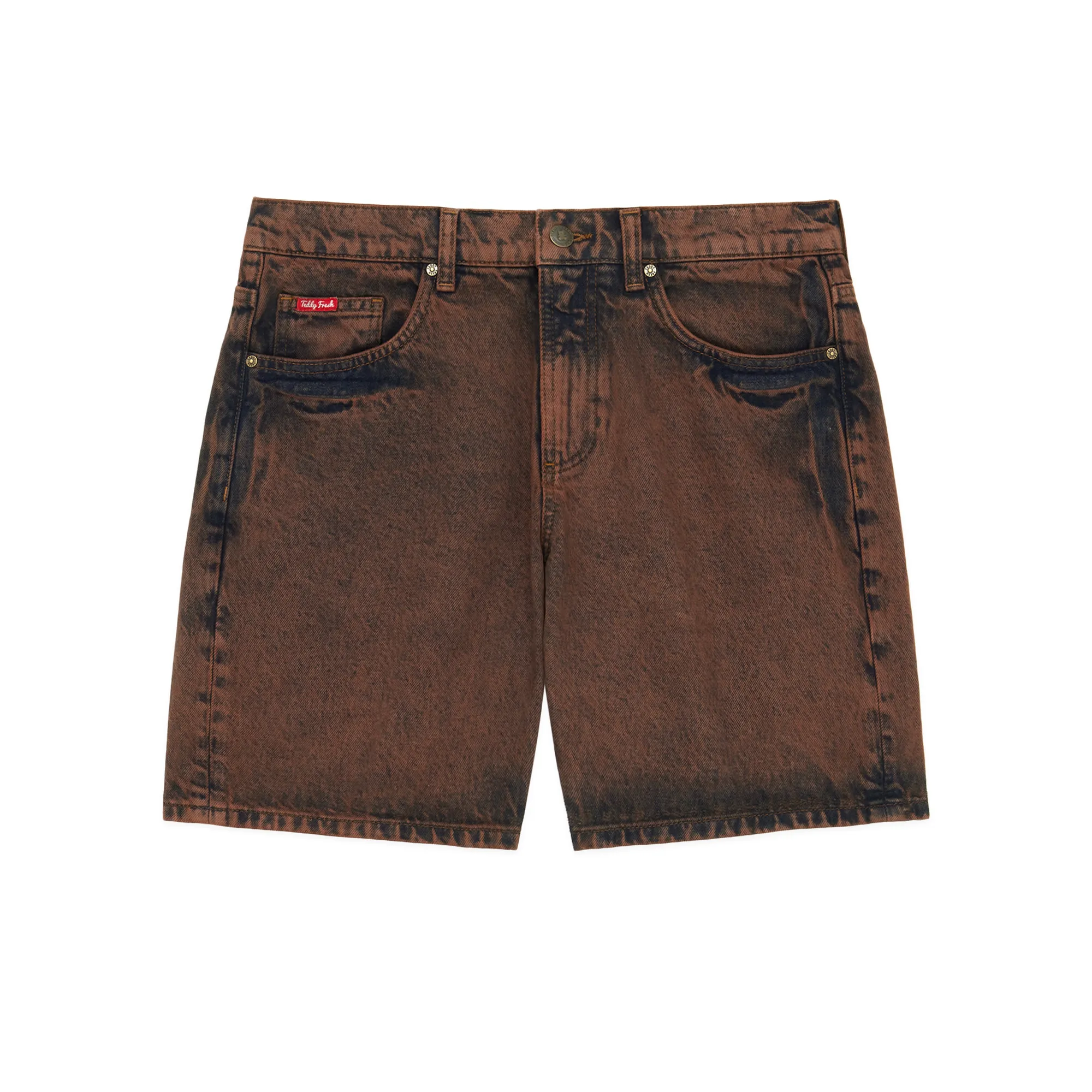 Washed Denim Dad Shorts