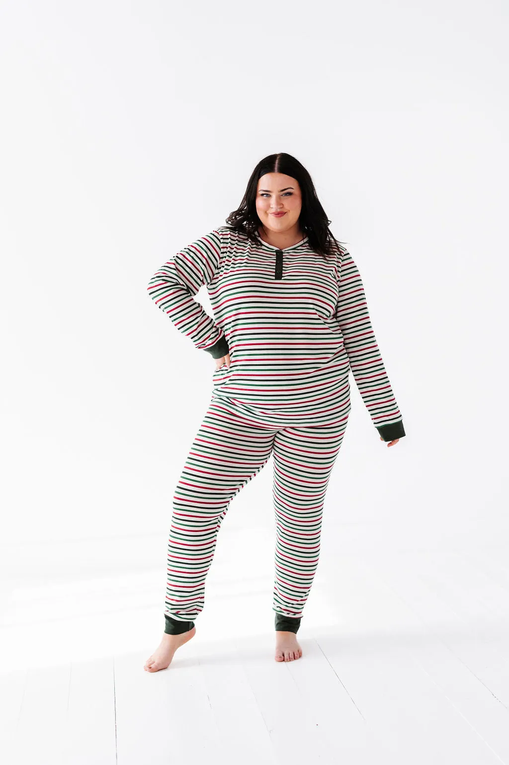 Women's Holiday Stripe Pajama Set