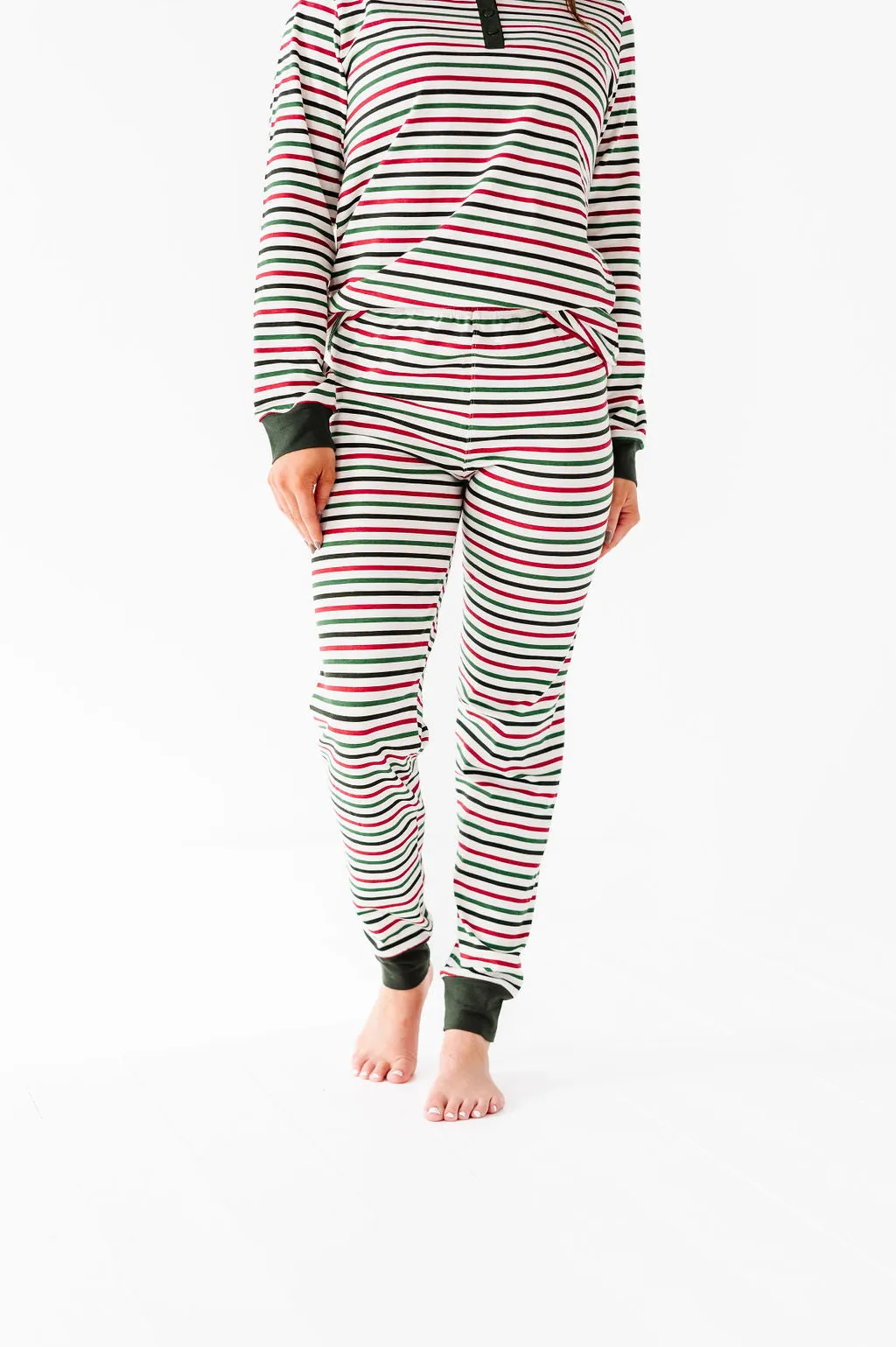 Women's Holiday Stripe Pajama Set