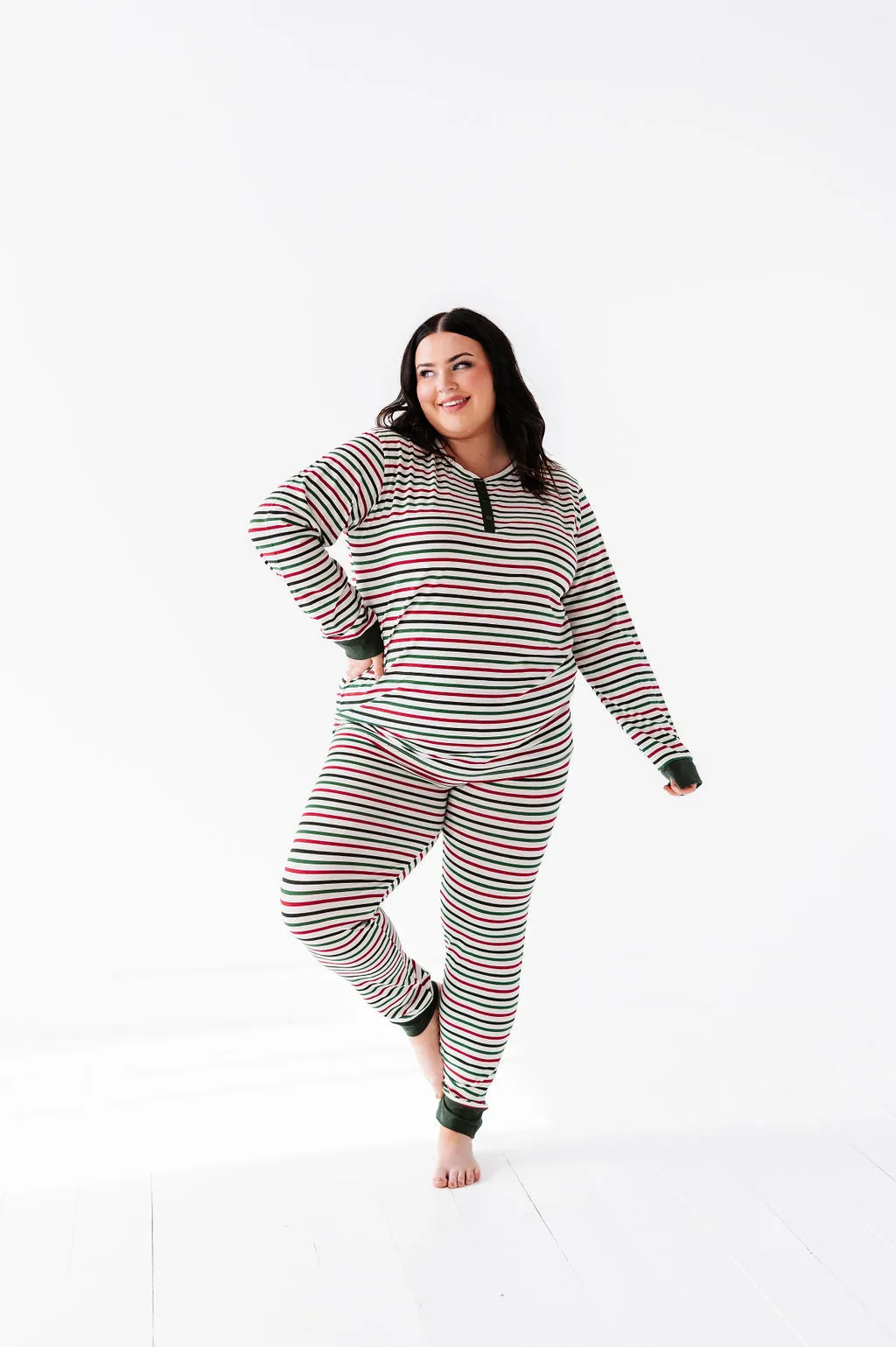 Women's Holiday Stripe Pajama Set