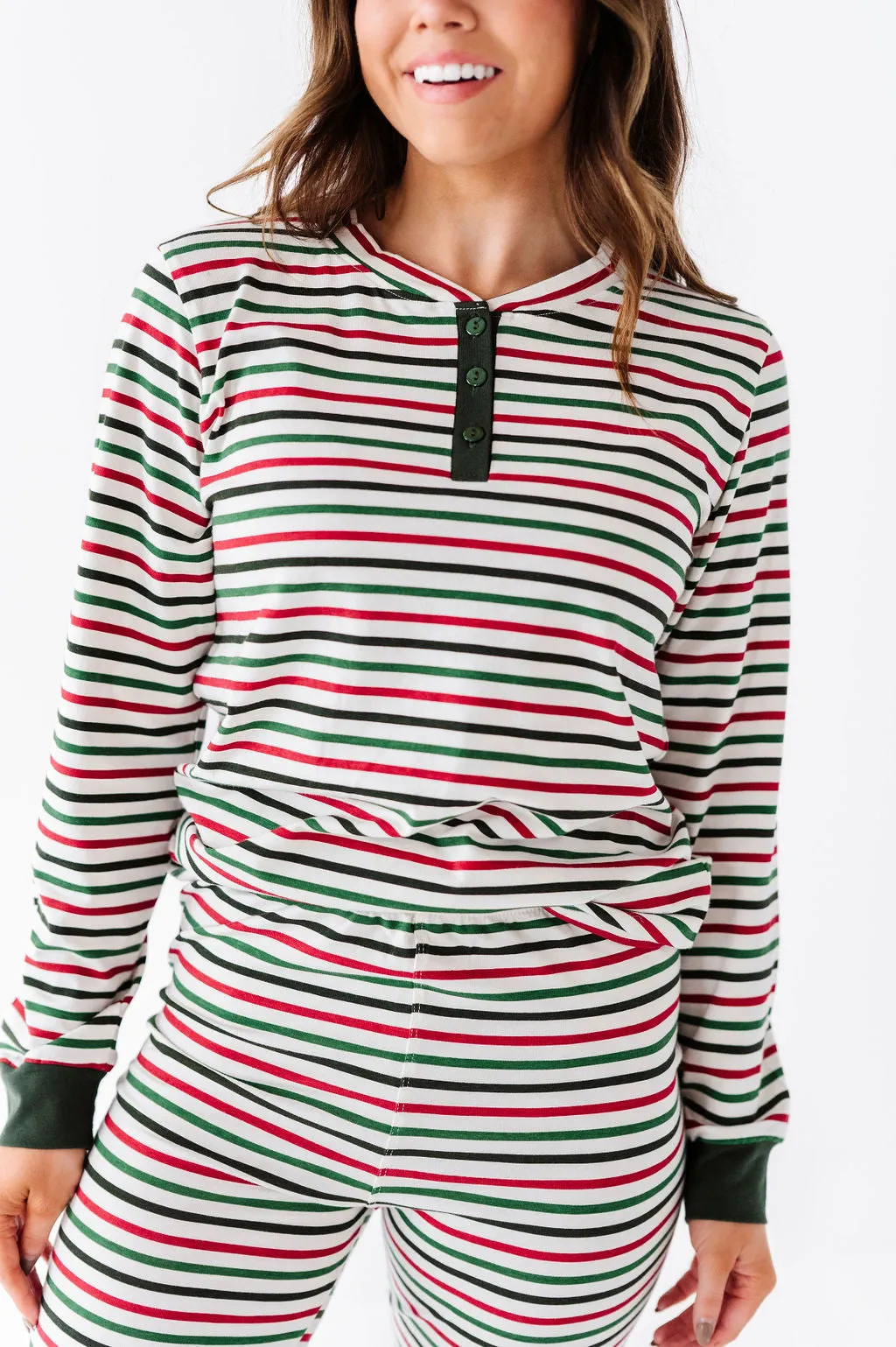 Women's Holiday Stripe Pajama Set