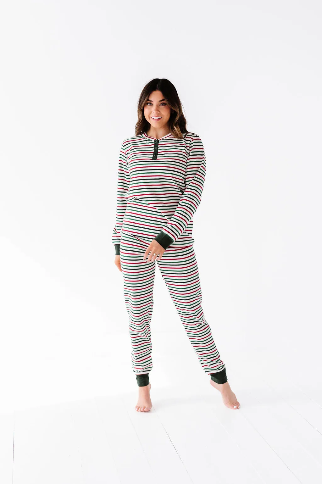 Women's Holiday Stripe Pajama Set