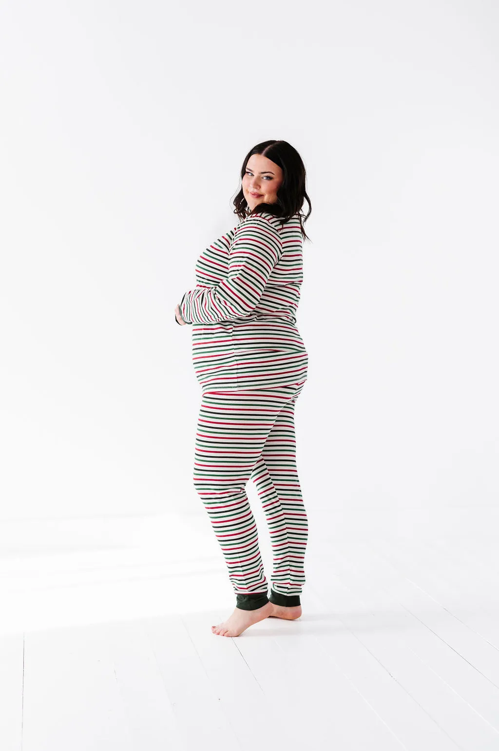 Women's Holiday Stripe Pajama Set