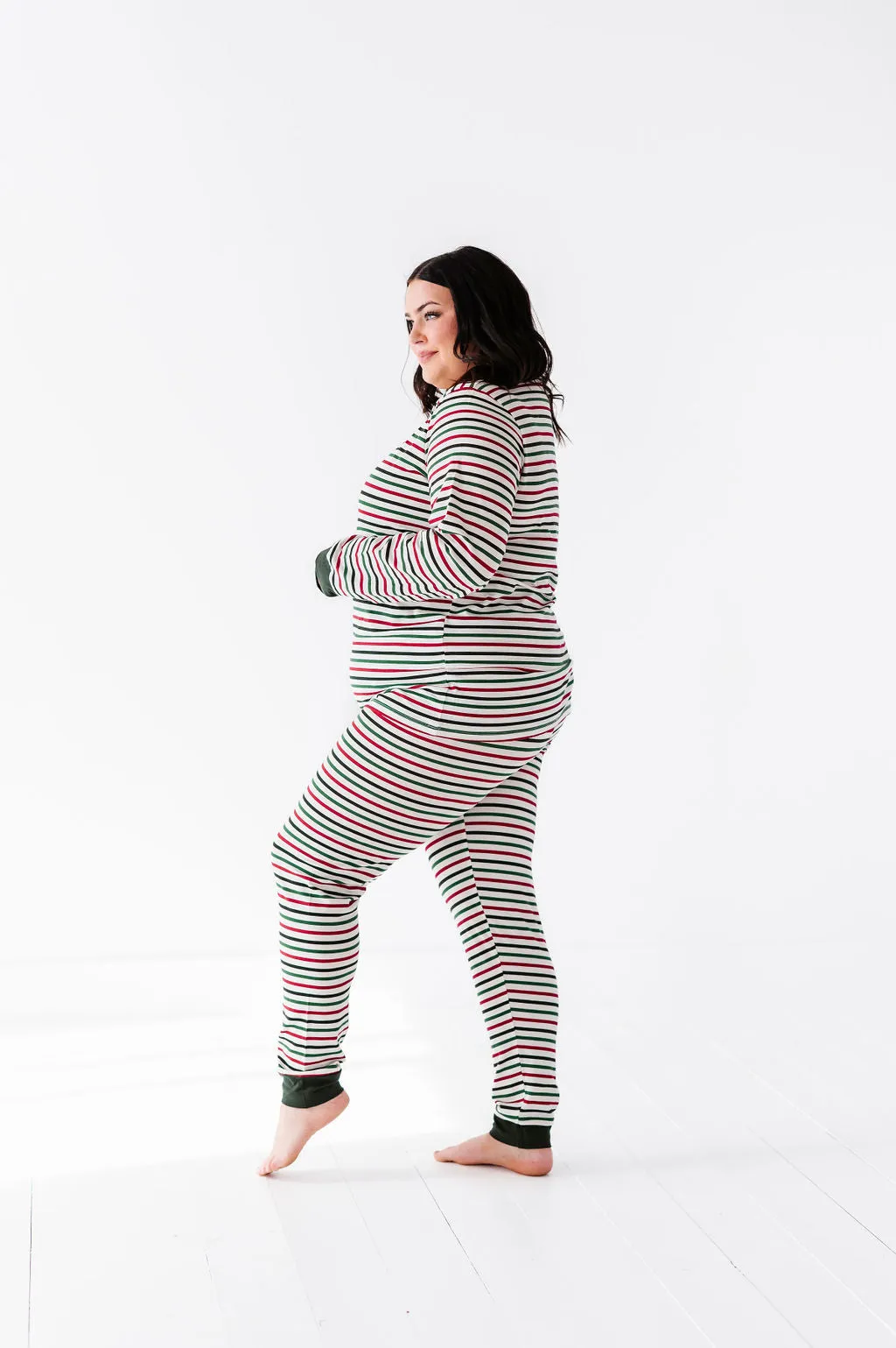 Women's Holiday Stripe Pajama Set