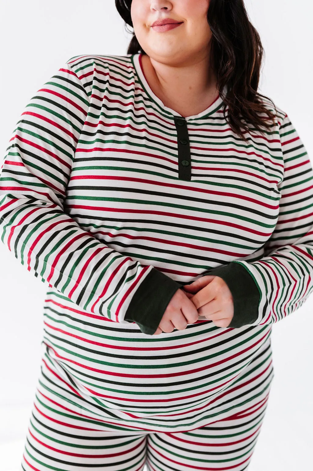 Women's Holiday Stripe Pajama Set