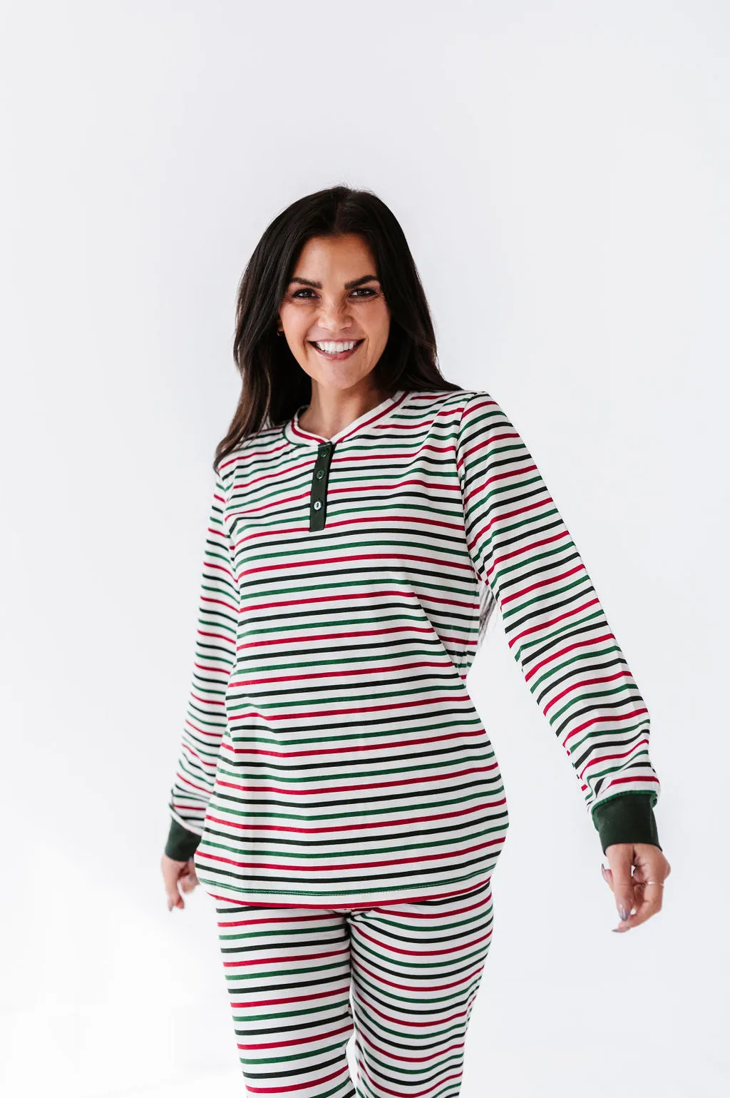 Women's Holiday Stripe Pajama Set